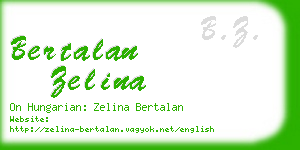 bertalan zelina business card